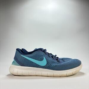 Nike Free RN Blue Moon Lace Up Running Shoes Athletic Sneakers Women's Size 8